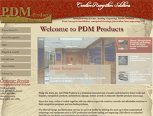 Tablet Screenshot of pdmproducts.com